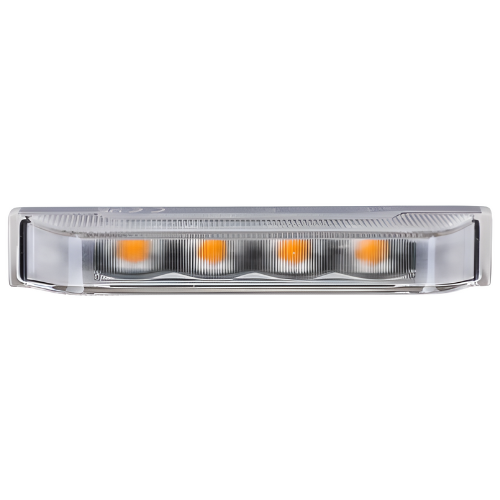 Van Master VMGLED4GA 9-30V R65 IP69K Slim 4 LED Amber Grill Warning Light PN: VMGLED4GA